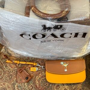Not for sale part 2  Coach rogue saddle 38124 matching wallet and clochette